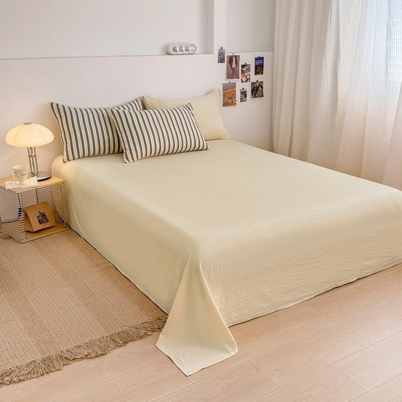 Boardwalk Stripe Bedding Collection - Harbor Cream - WhisperLinens