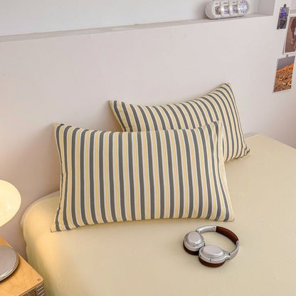 Boardwalk Stripe Bedding Collection - Harbor Cream - WhisperLinens