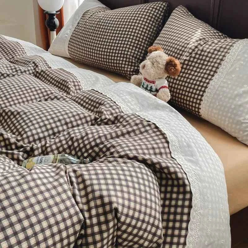 Cabin Lace Plaid Bedding Collection