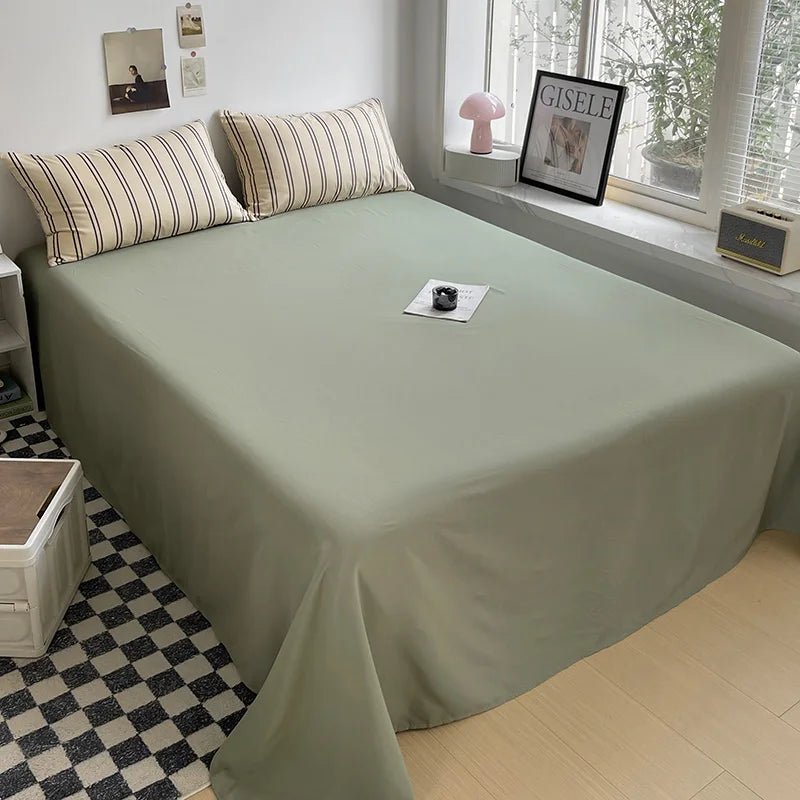 Cafe Stripe Cotton Bedding Set - WhisperLinens
