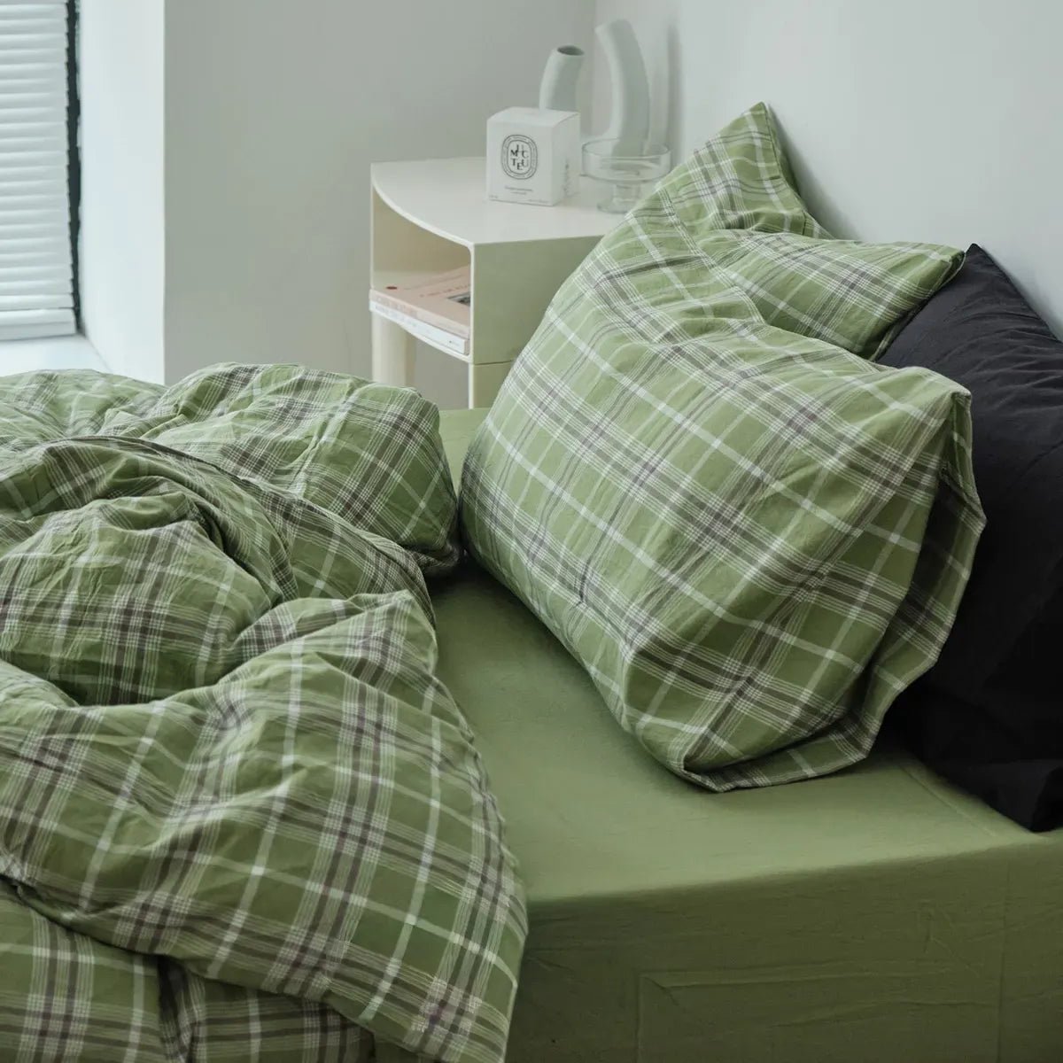 Callum Plaid Cotton Bedding Set - WhisperLinens