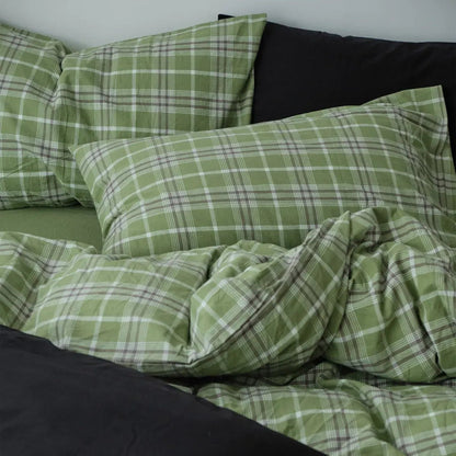 Callum Plaid Cotton Bedding Set - WhisperLinens