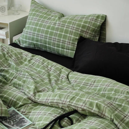 Callum Plaid Cotton Bedding Set - WhisperLinens