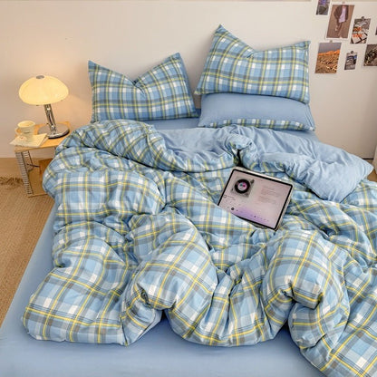 Campus Check Plaid Bedding Collection - WhisperLinens