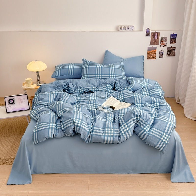 Campus Check Plaid Bedding Collection - WhisperLinens