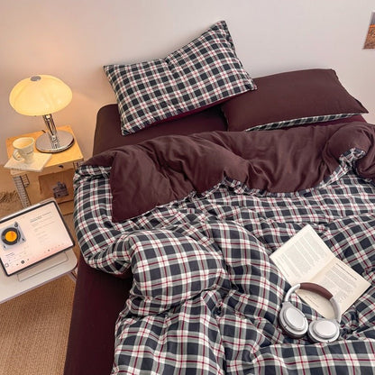 Campus Check Plaid Bedding Collection - WhisperLinens