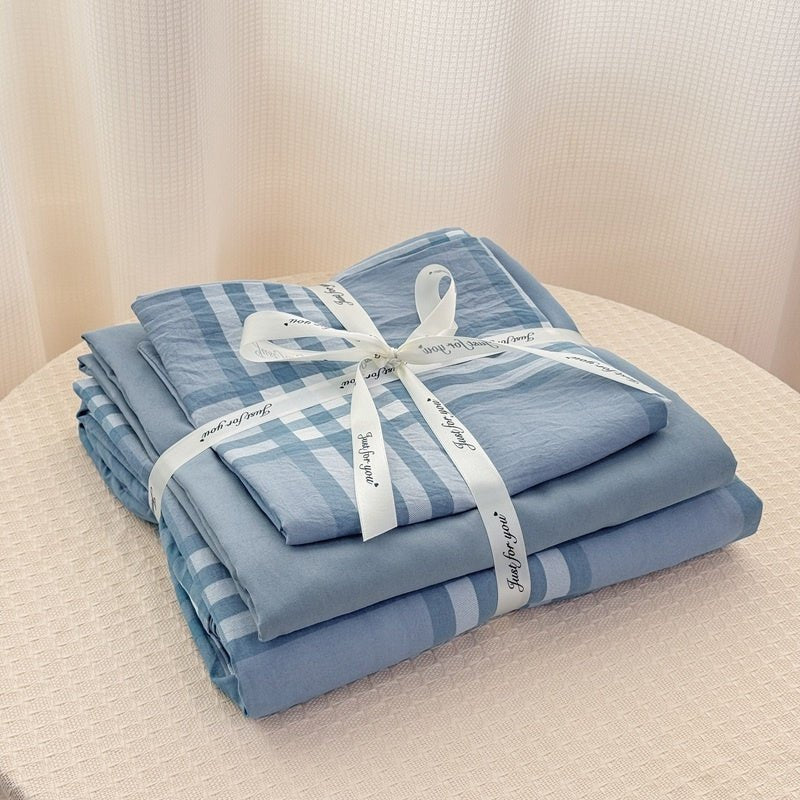 Campus Check Plaid Bedding Collection - WhisperLinens