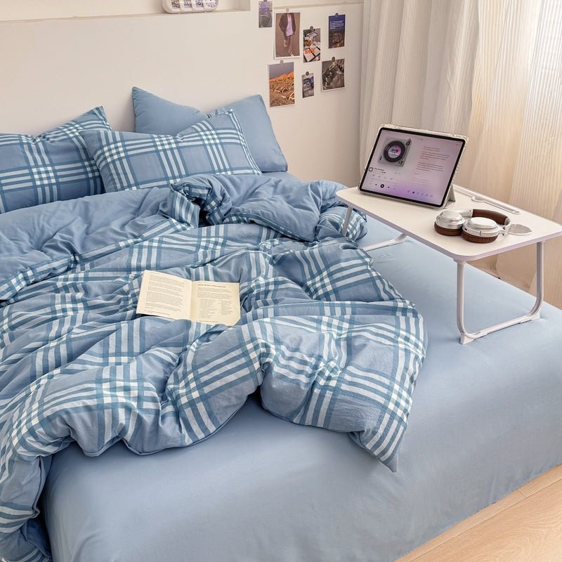 Campus Check Plaid Bedding Collection - WhisperLinens
