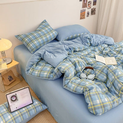 Campus Check Plaid Bedding Collection - WhisperLinens