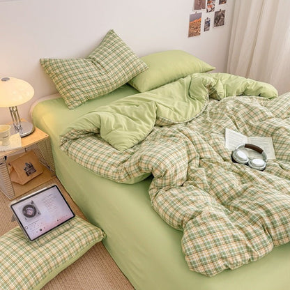 Campus Check Plaid Bedding Collection - WhisperLinens