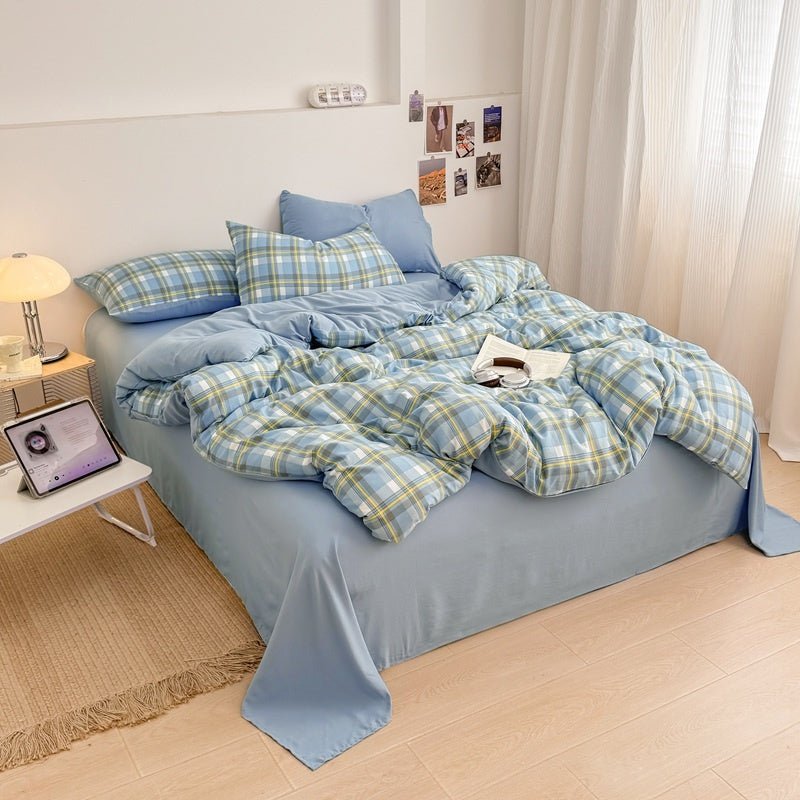 Campus Check Plaid Bedding Collection - WhisperLinens