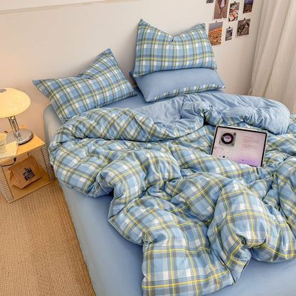 Campus Check Plaid Bedding Collection - WhisperLinens