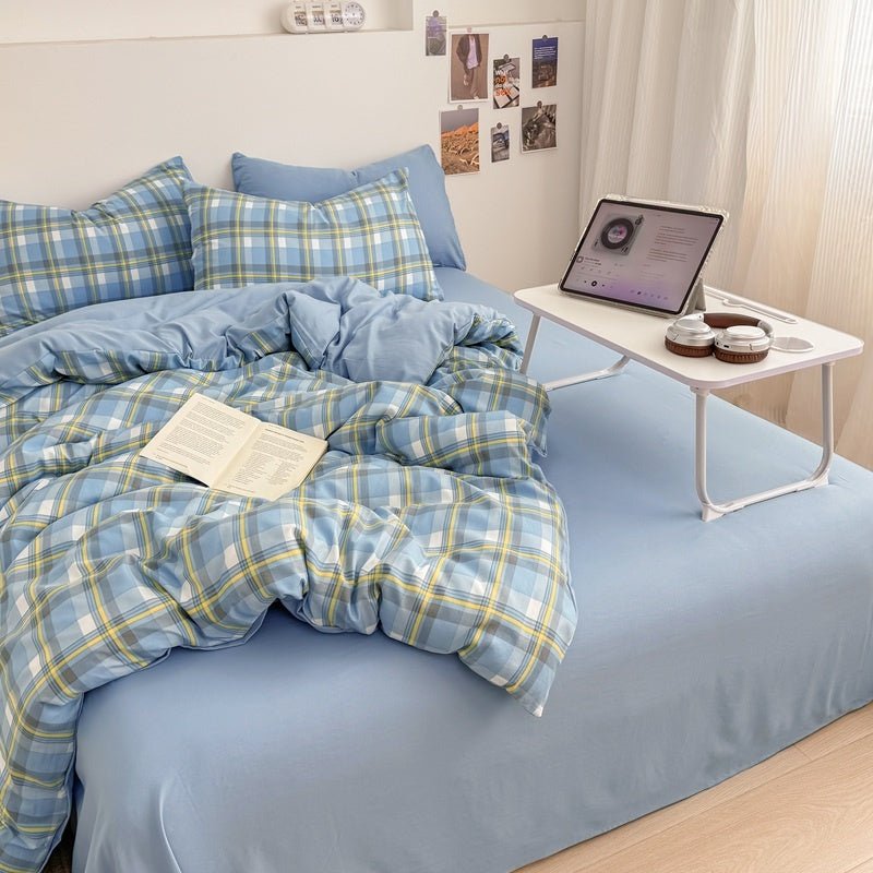 Campus Check Plaid Bedding Collection - WhisperLinens