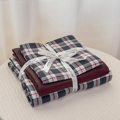 Campus Check Plaid Bedding Collection - WhisperLinens