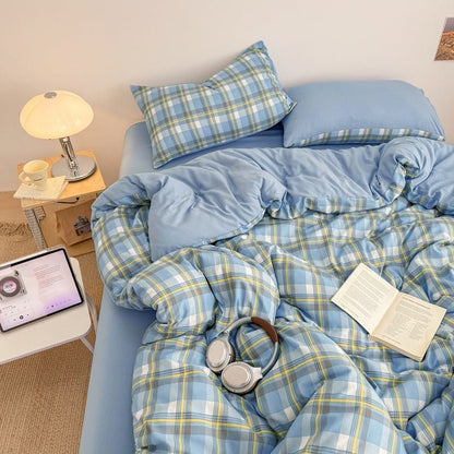 Campus Check Plaid Bedding Collection - WhisperLinens