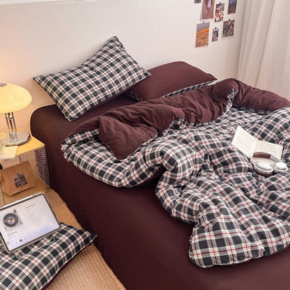 Campus Check Plaid Bedding Collection - WhisperLinens