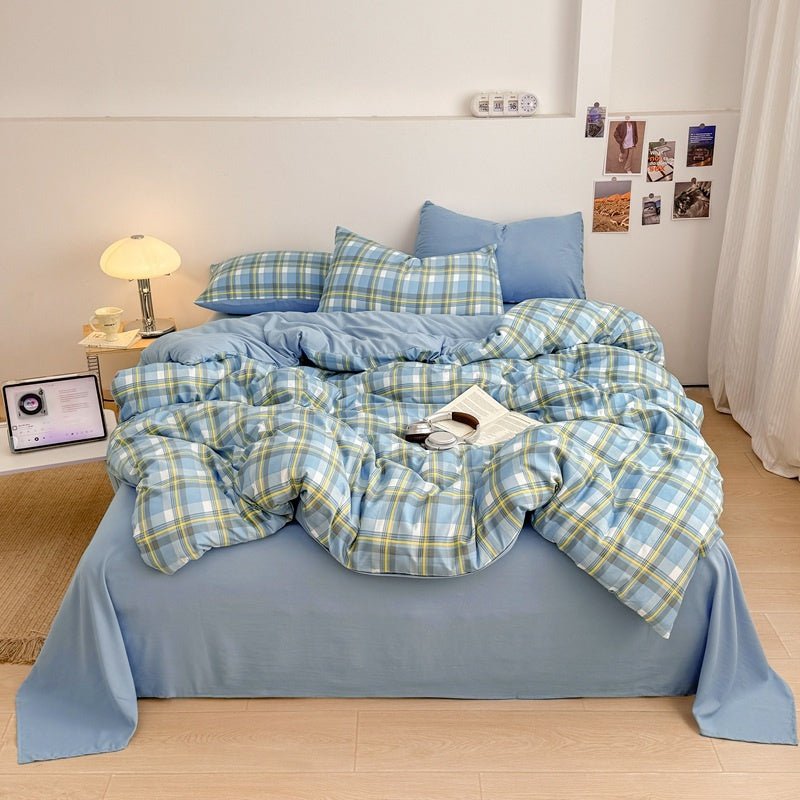Campus Check Plaid Bedding Collection - WhisperLinens
