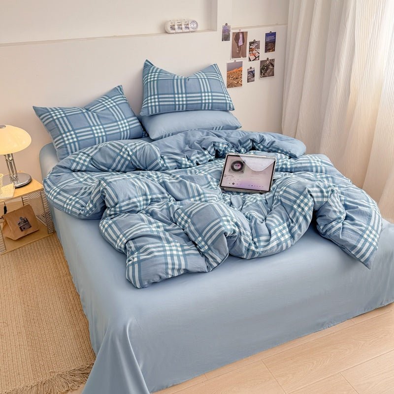 Campus Check Plaid Bedding Collection - WhisperLinens