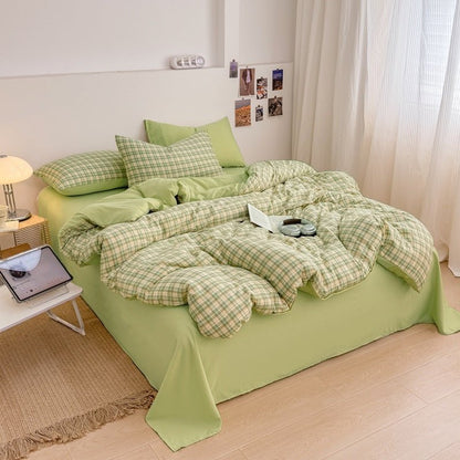 Campus Check Plaid Bedding Collection - WhisperLinens