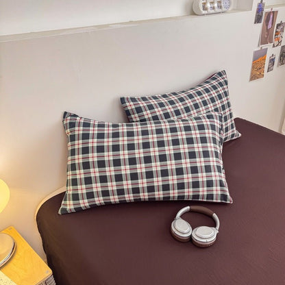 Campus Check Plaid Bedding Collection - WhisperLinens