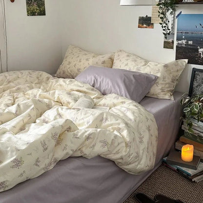 Céleste Wisteria Sprig Cotton Bedding Set - WhisperLinens