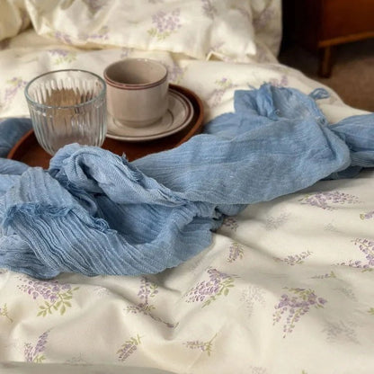 Céleste Wisteria Sprig Cotton Bedding Set - WhisperLinens