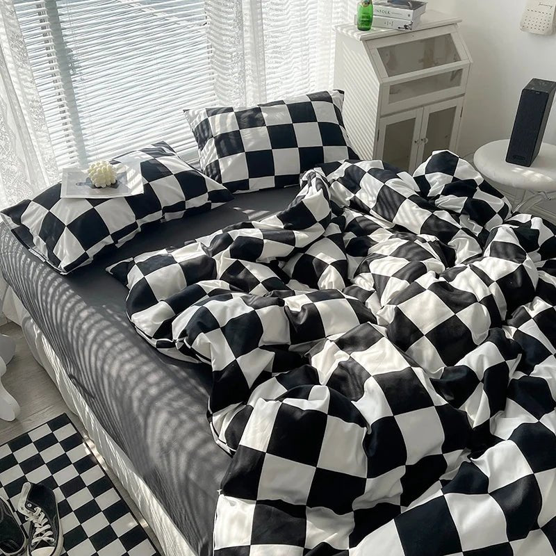 Checkerboard Bedding Collection - WhisperLinens