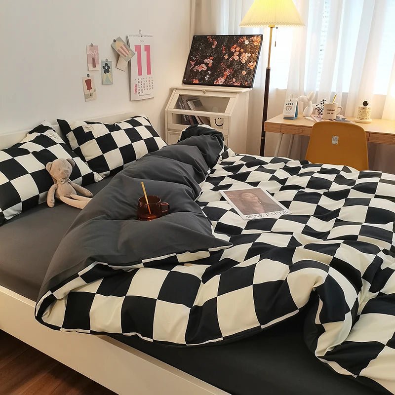Checkerboard Bedding Collection - WhisperLinens