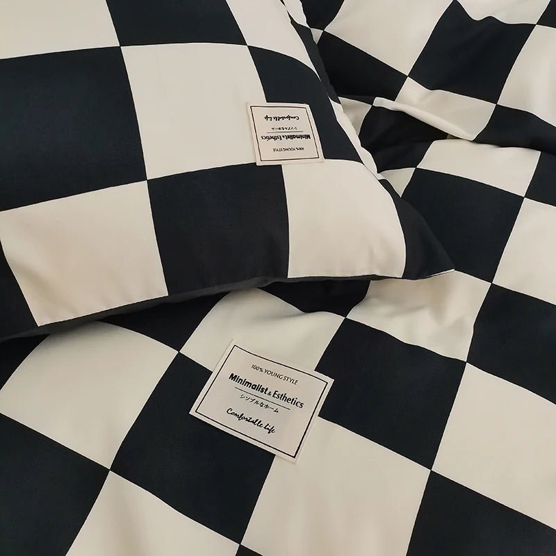 Checkerboard Bedding Collection - WhisperLinens