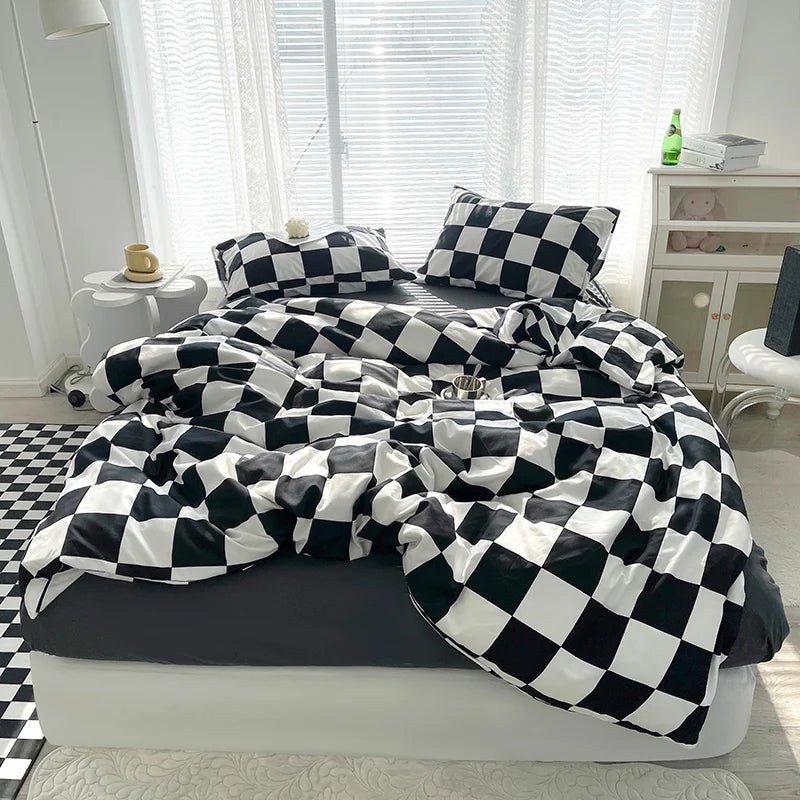 Checkerboard Bedding Collection - WhisperLinens
