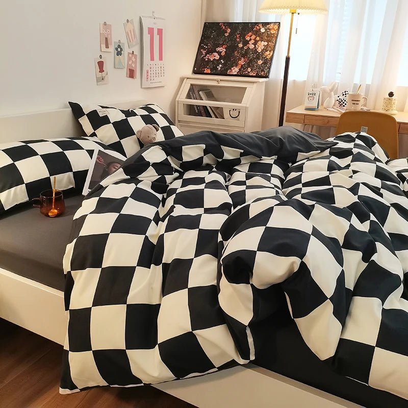 Checkerboard Bedding Collection - WhisperLinens