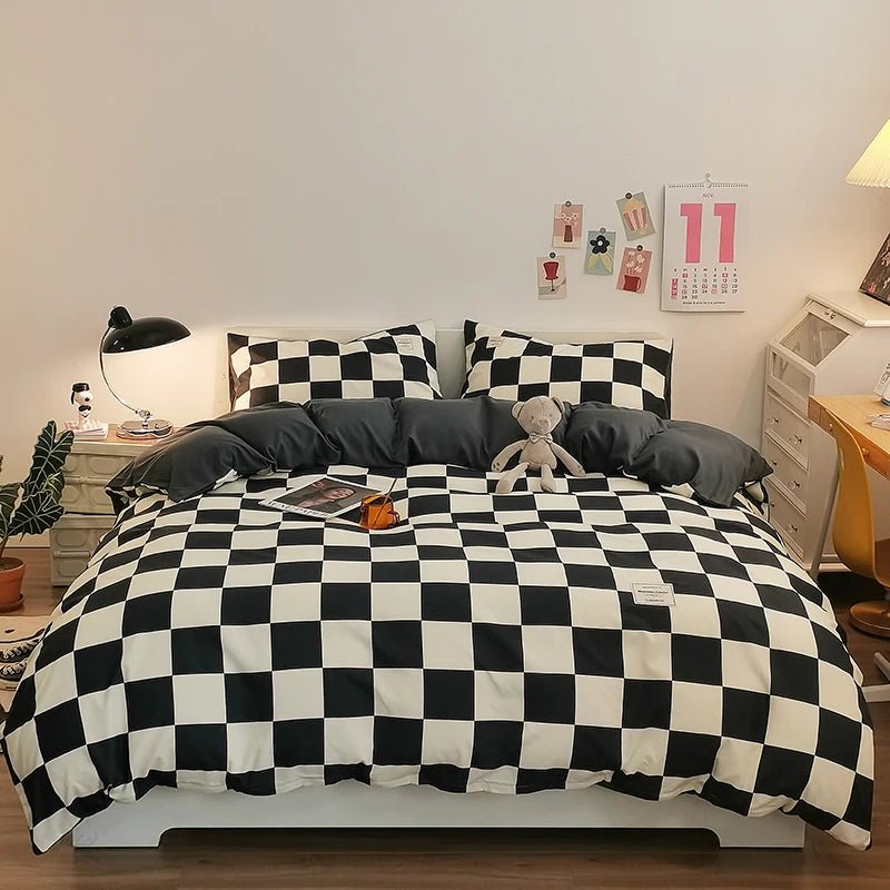 Checkerboard Bedding Collection - WhisperLinens