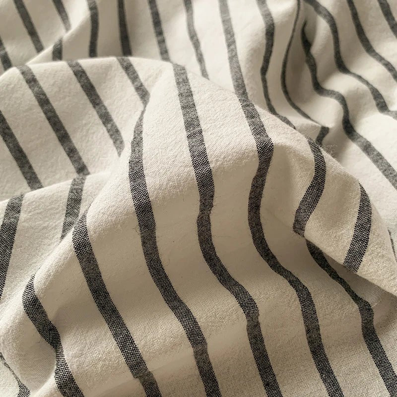 Classic Stripe Cotton Bedding Collection - WhisperLinens