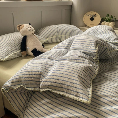 Classic Stripe Cotton Bedding Collection - WhisperLinens