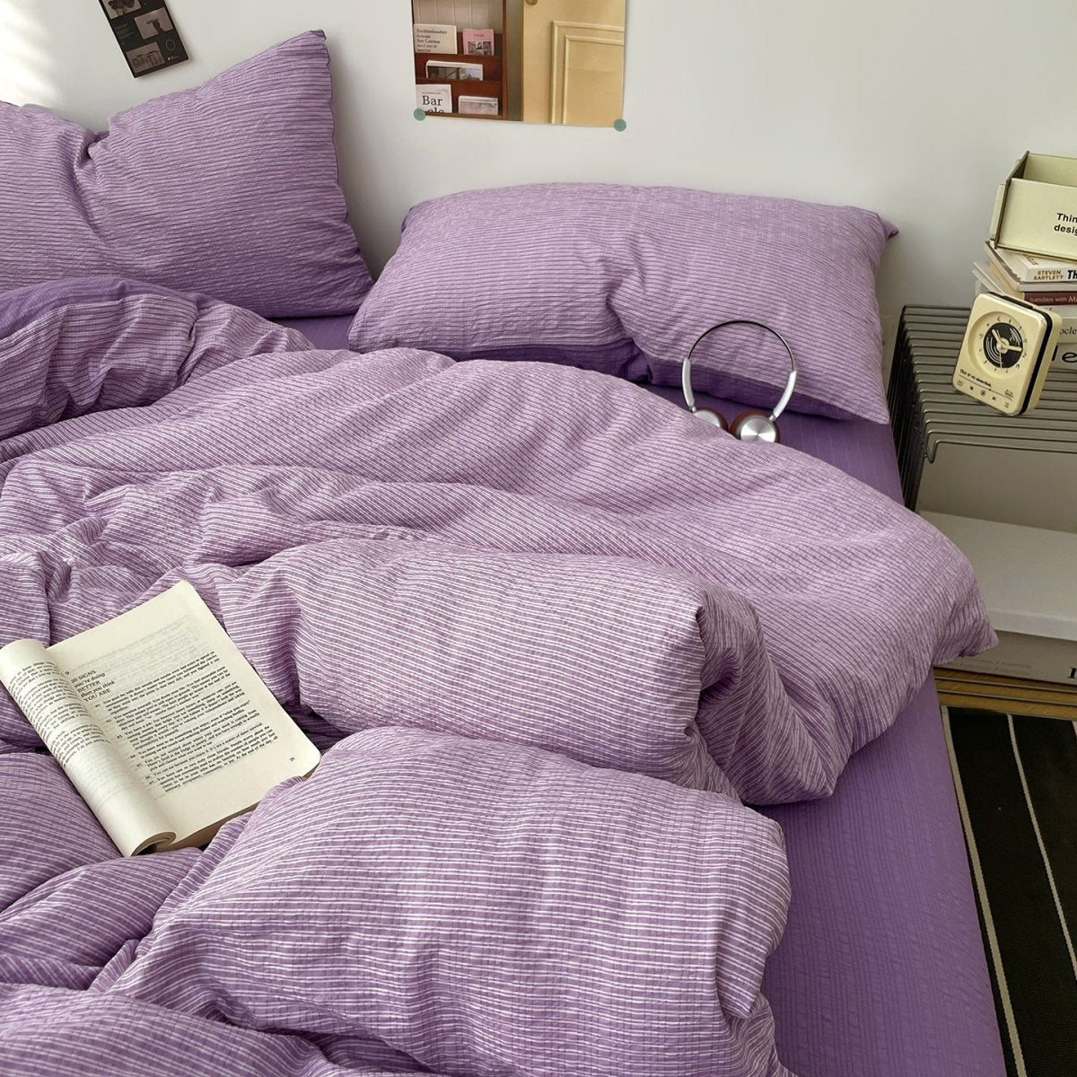Lilac - Cloud Weave Textured Bedding Collection - WhisperLinens