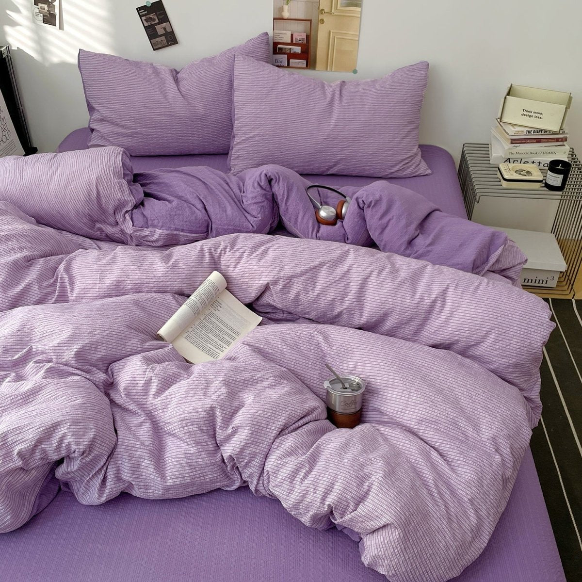 Lilac - Cloud Weave Textured Bedding Collection - WhisperLinens