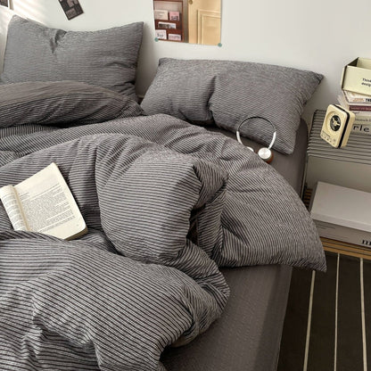 Cloud Weave Textured Bedding Collection - Charcoal Grey - WhisperLinens