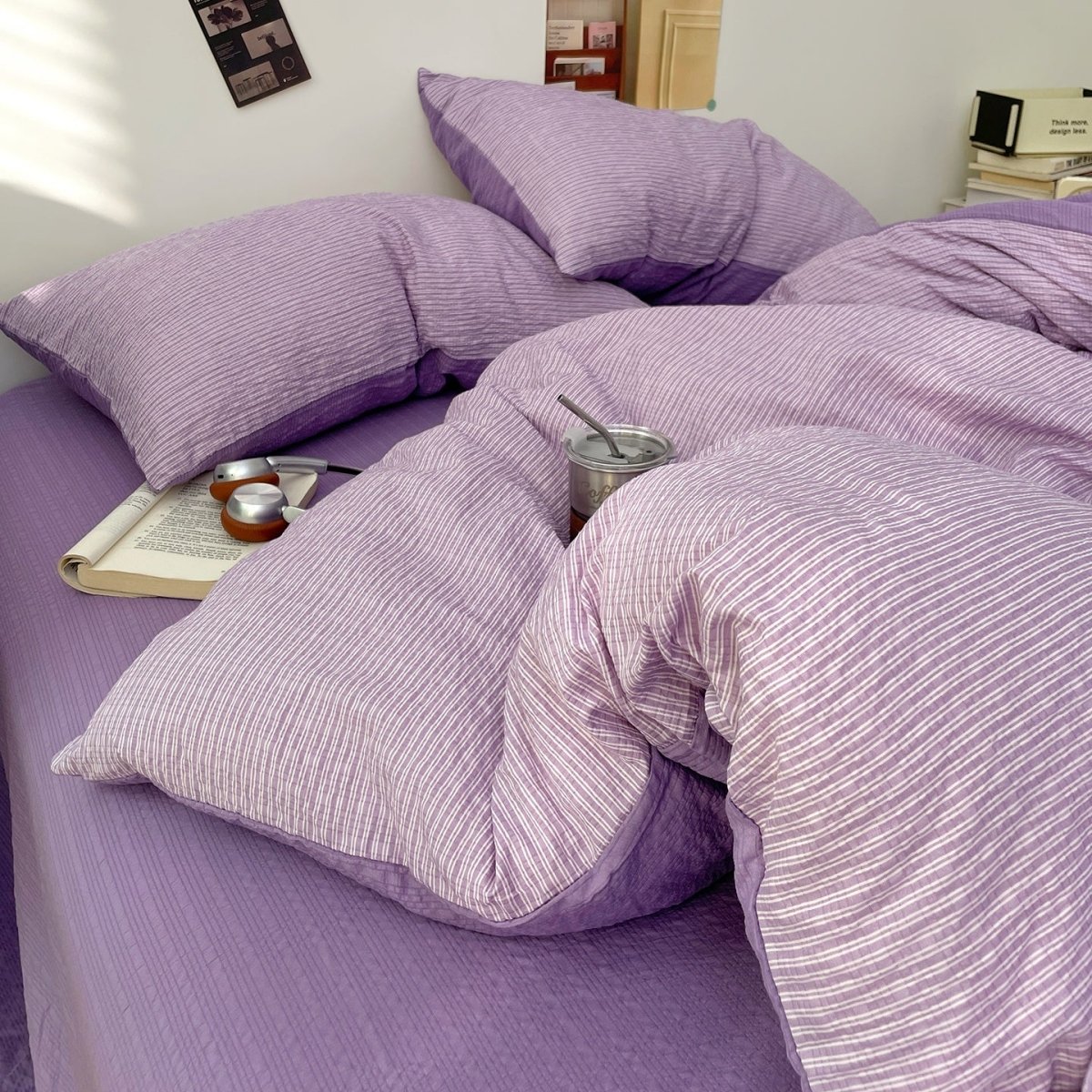 Lilac - Cloud Weave Textured Bedding Collection - WhisperLinens