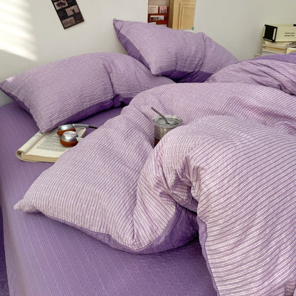 Lilac - Cloud Weave Textured Bedding Collection - WhisperLinens