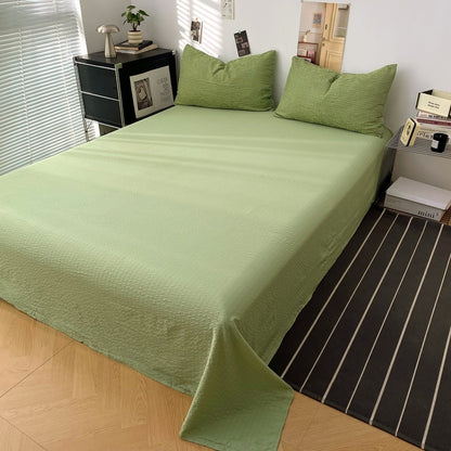Olive Green - Cloud Weave Textured Bedding Collection - WhisperLinens