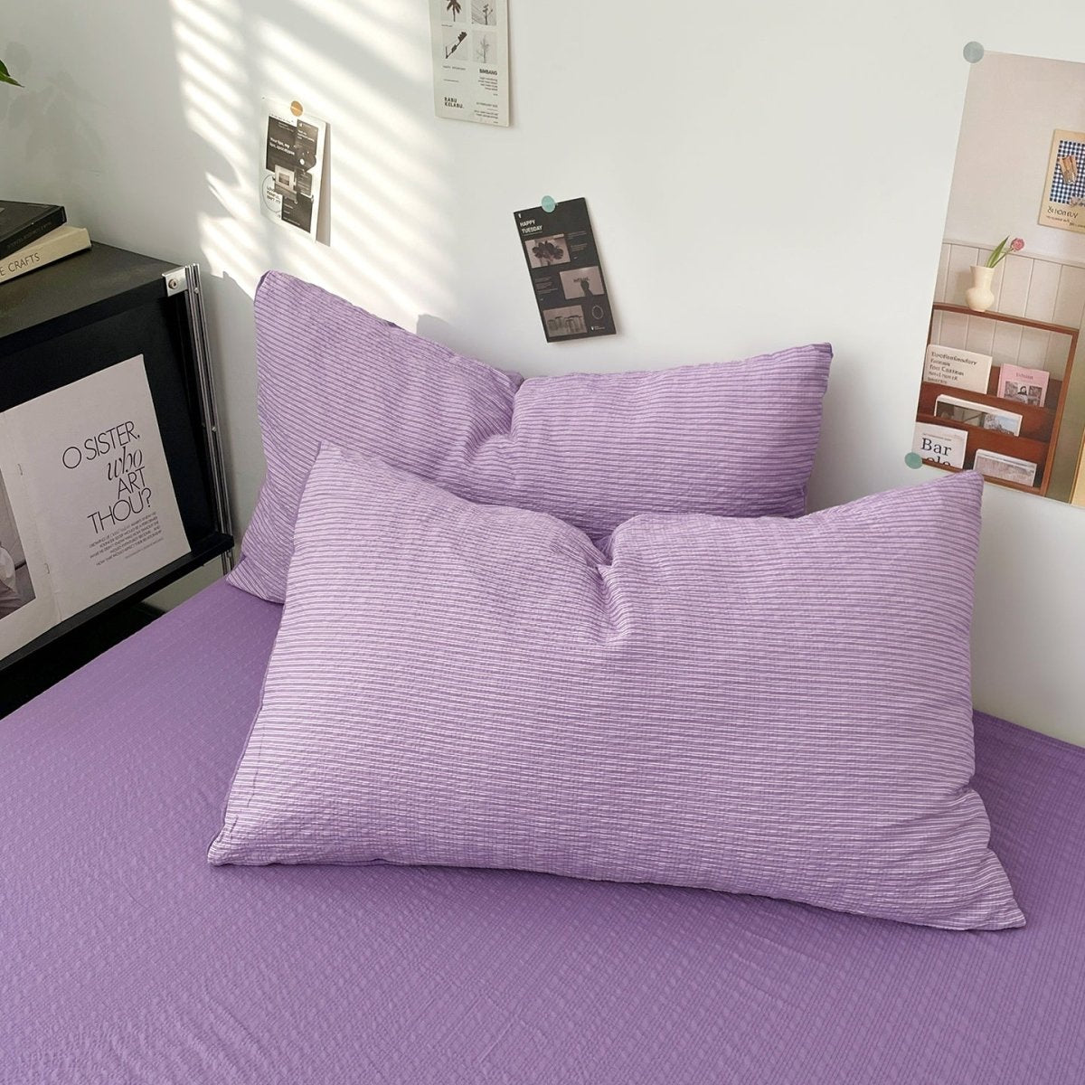 Lilac - Cloud Weave Textured Bedding Collection - WhisperLinens