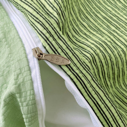 Olive Green - Cloud Weave Textured Bedding Collection - WhisperLinens