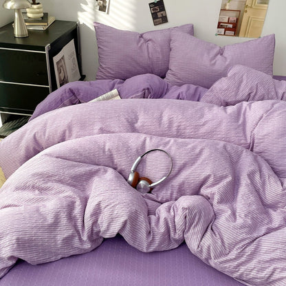 Lilac - Cloud Weave Textured Bedding Collection - WhisperLinens