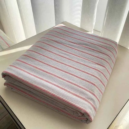 Coastal Stripe Cotton Bedding Flat Sheets