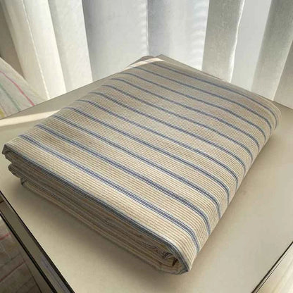Coastal Stripe Cotton Bedding Flat Sheets