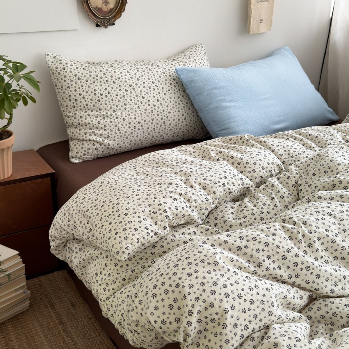 Cottage Ditsy Floral Cotton Bedding Collection - WhisperLinens