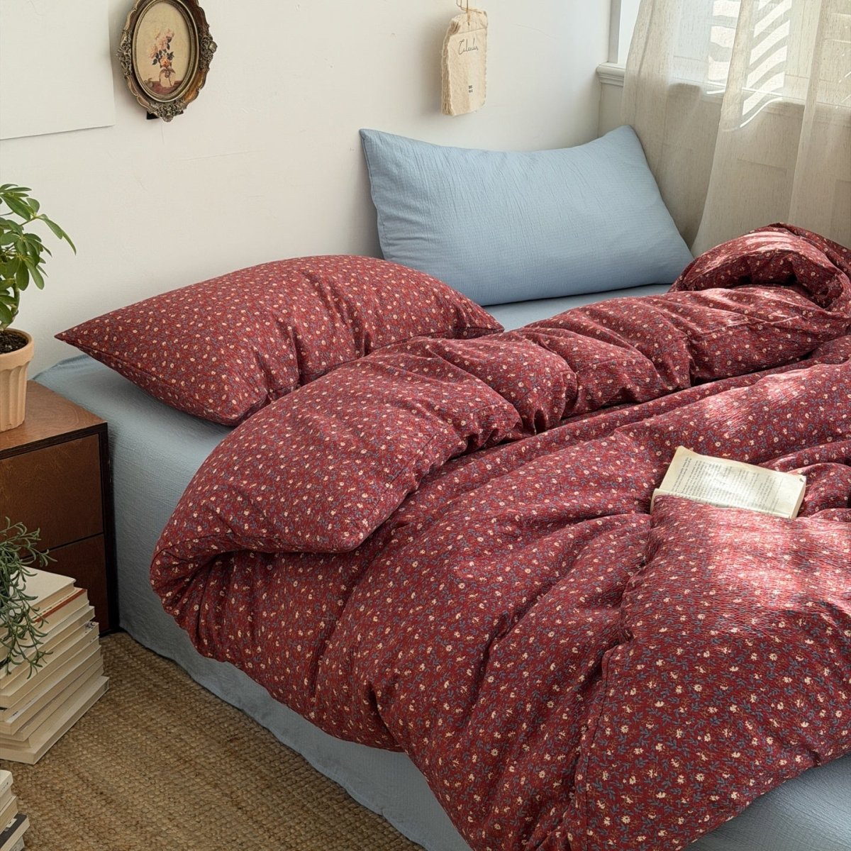 Cottage Ditsy Floral Cotton Bedding Collection - WhisperLinens
