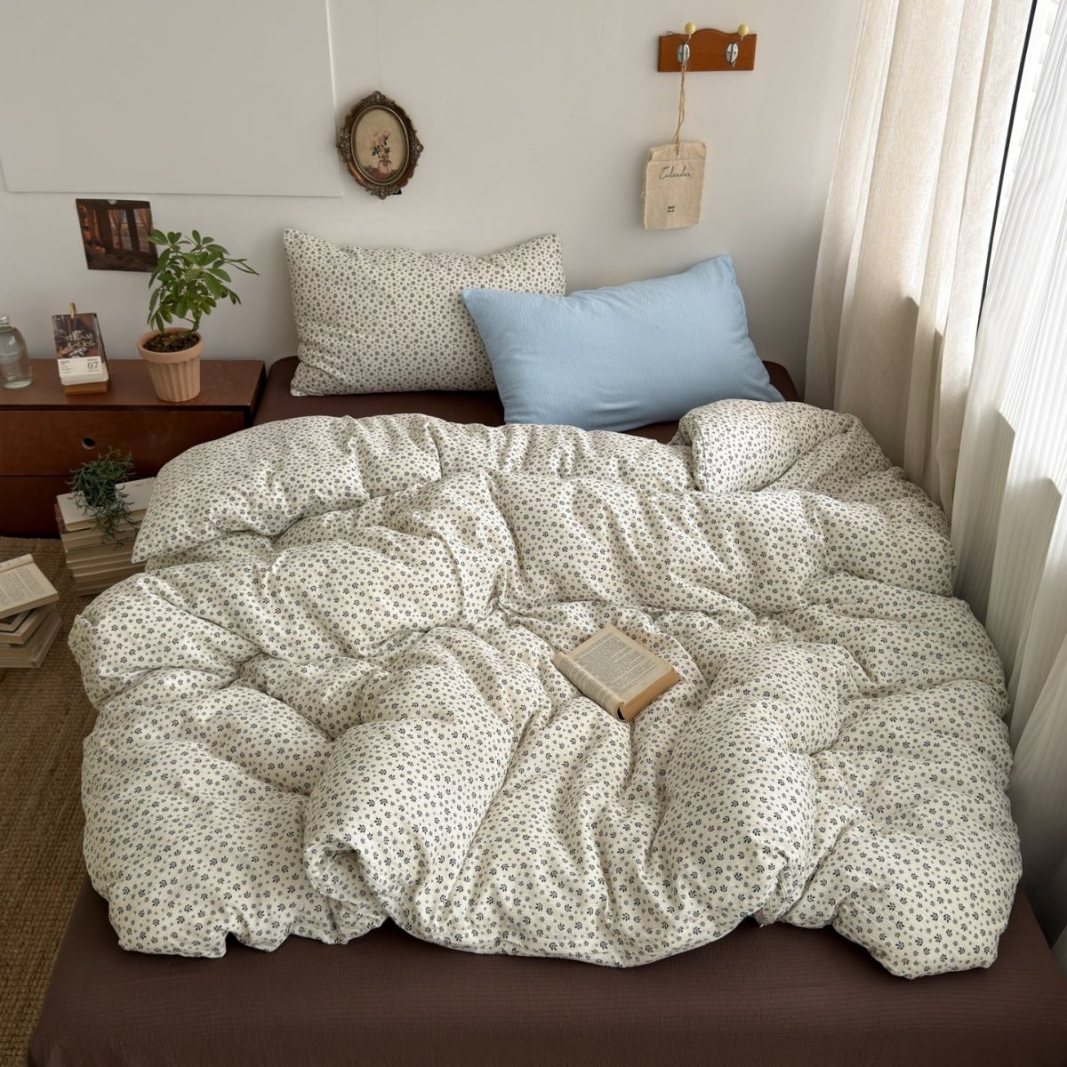 Cottage Ditsy Floral Cotton Bedding Collection - WhisperLinens