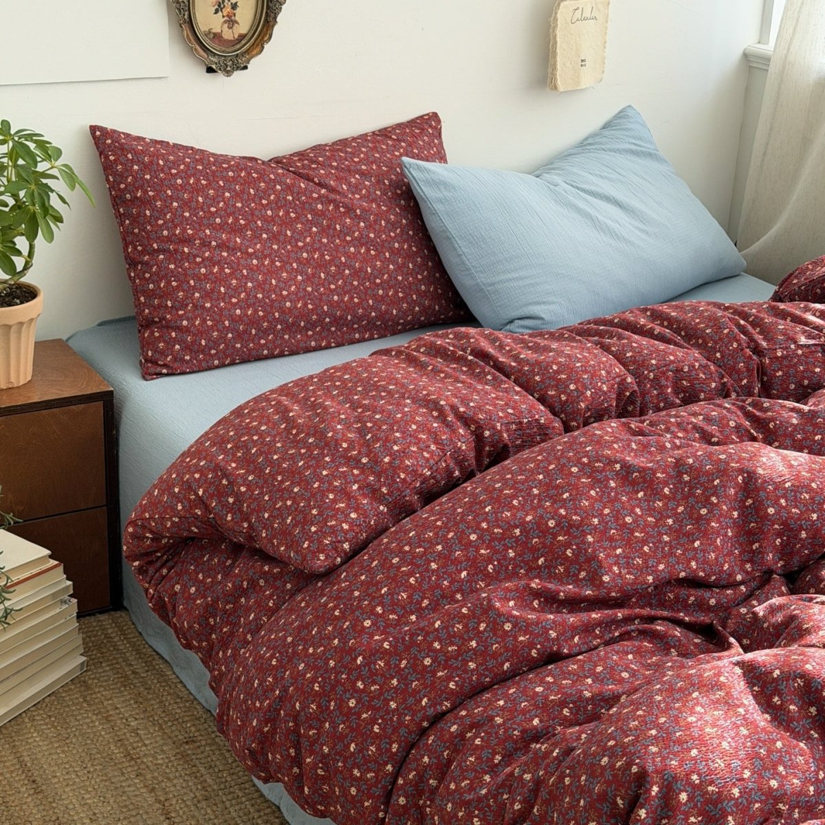 Cottage Ditsy Floral Cotton Bedding Collection - WhisperLinens