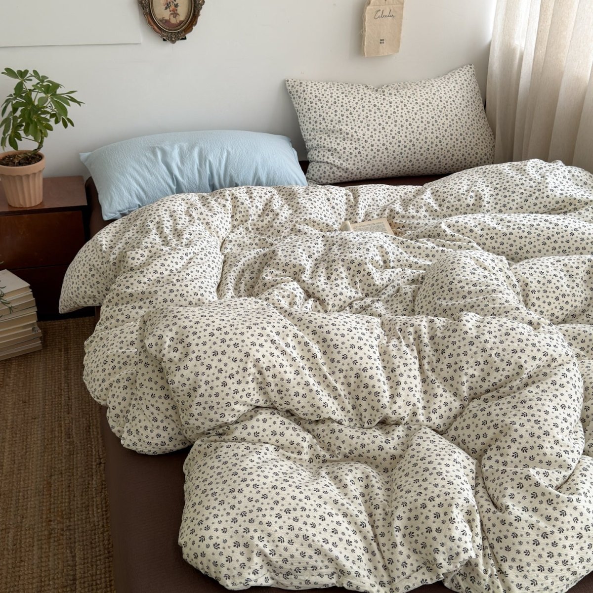 Cottage Ditsy Floral Cotton Bedding Collection - WhisperLinens